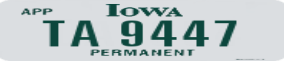 Trailer License Plate